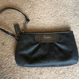 Monogram wristlet
